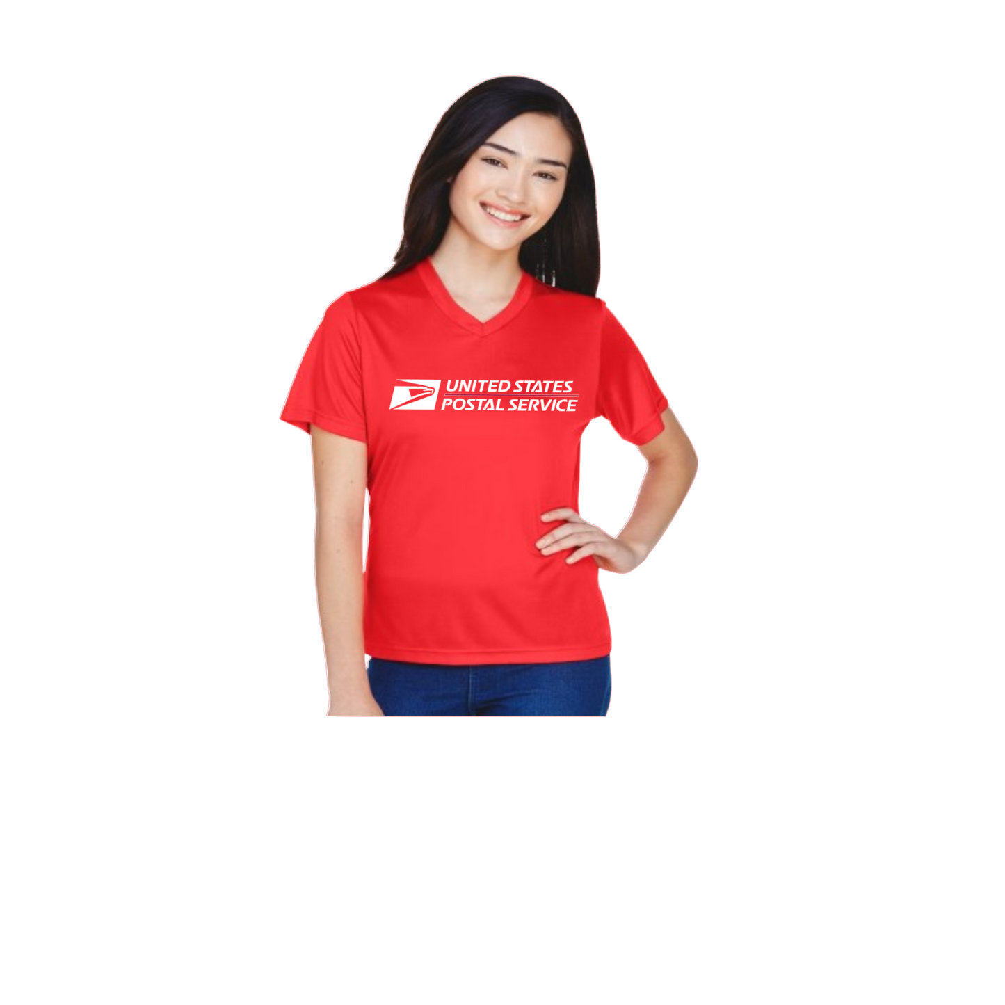 Women's V neck short sleeve Dri Fit T-Shirt