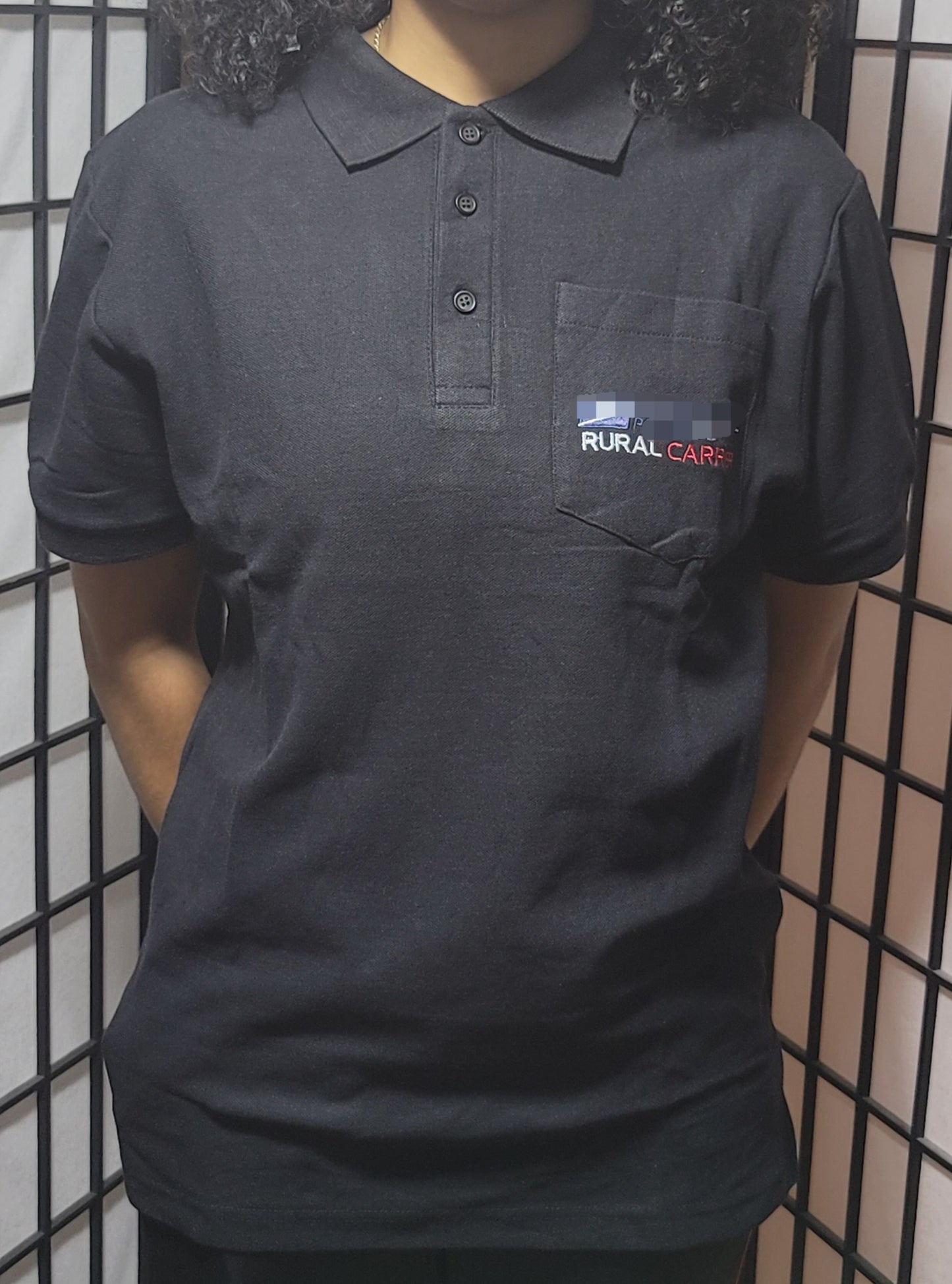 Rural carrier polo with pocket