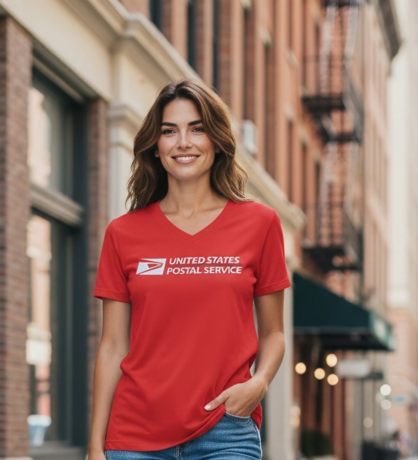 Womens V neck drifit tshirt